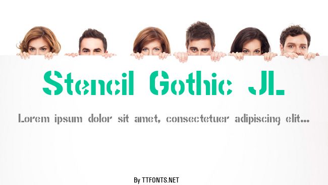 Stencil Gothic JL example