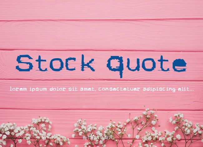 Stock Quote example