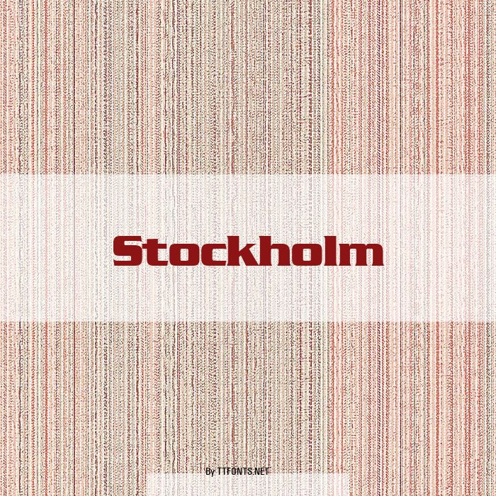 Stockholm example