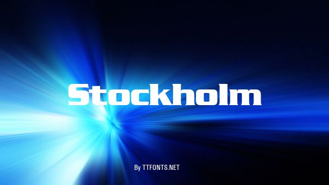 Stockholm example
