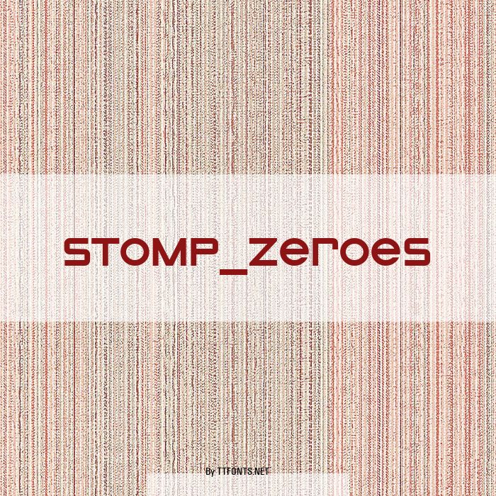 STOMP_Zeroes example