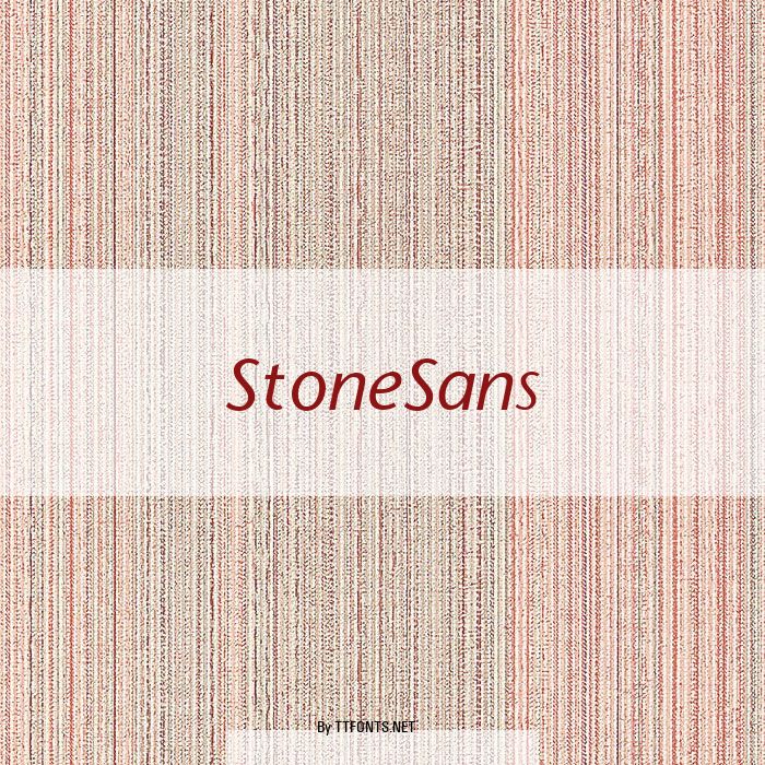 StoneSans example