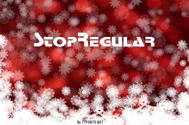 StopRegular example