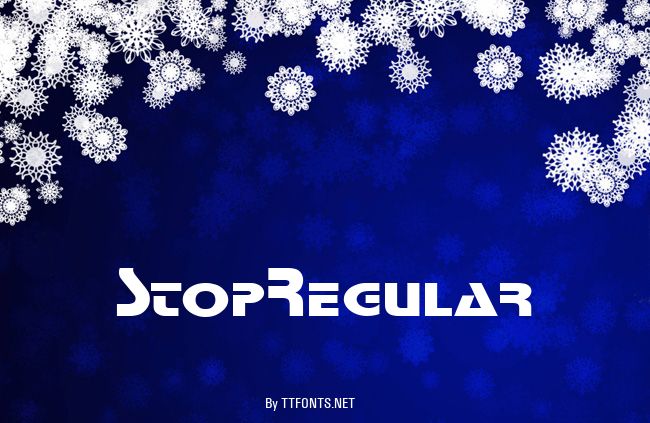 StopRegular example