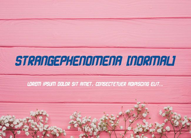 StrangePhenomena [normal] example
