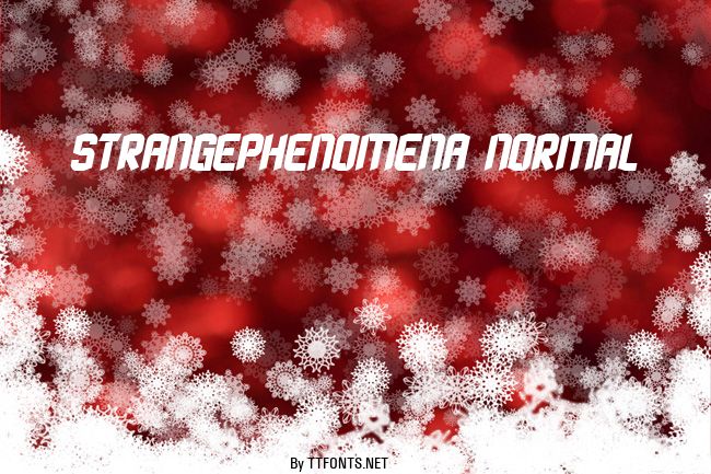 StrangePhenomena Normal example