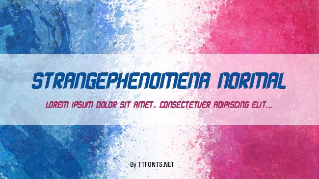 StrangePhenomena Normal example