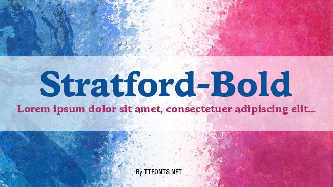 Stratford-Bold example