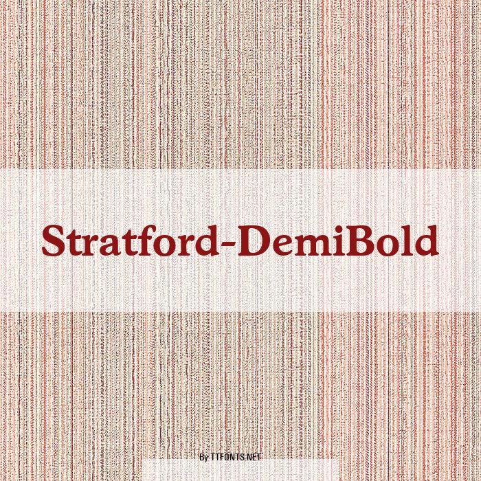 Stratford-DemiBold example