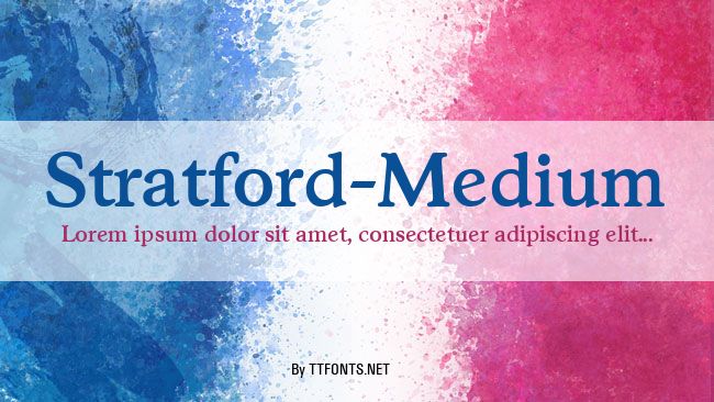 Stratford-Medium example