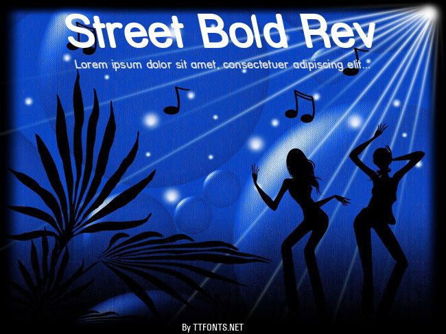 Street Bold Rev example