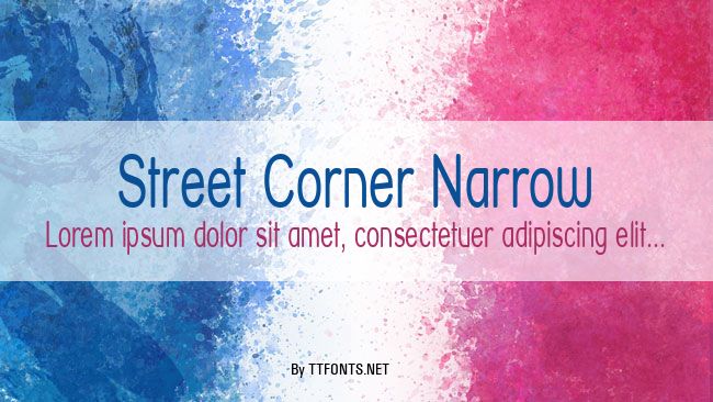 Street Corner Narrow example