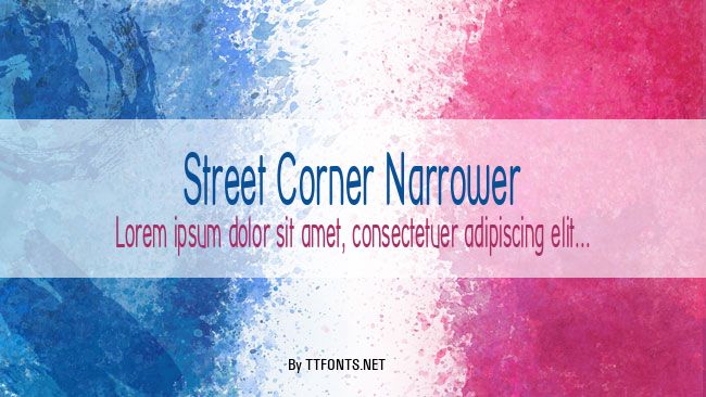 Street Corner Narrower example