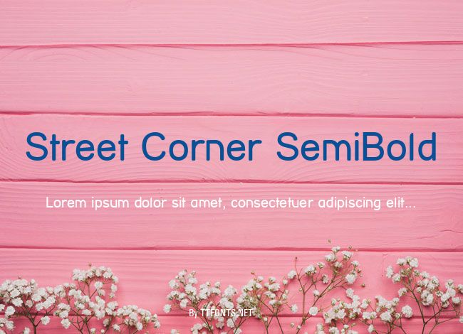 Street Corner SemiBold example