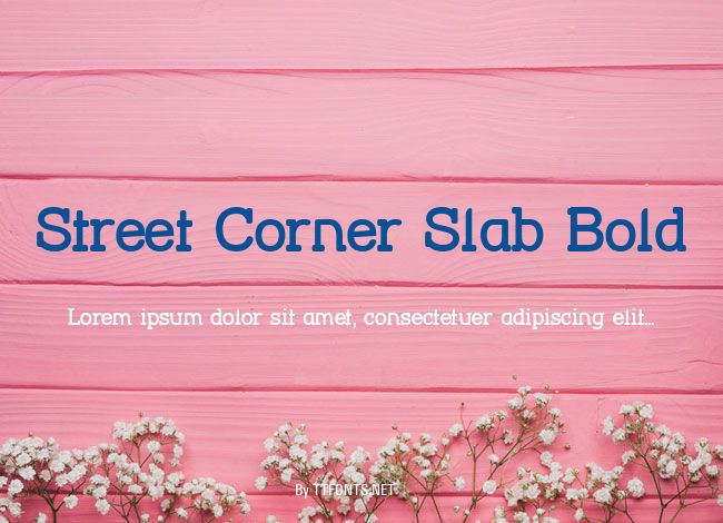 Street Corner Slab Bold example