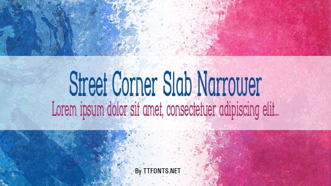 Street Corner Slab Narrower example