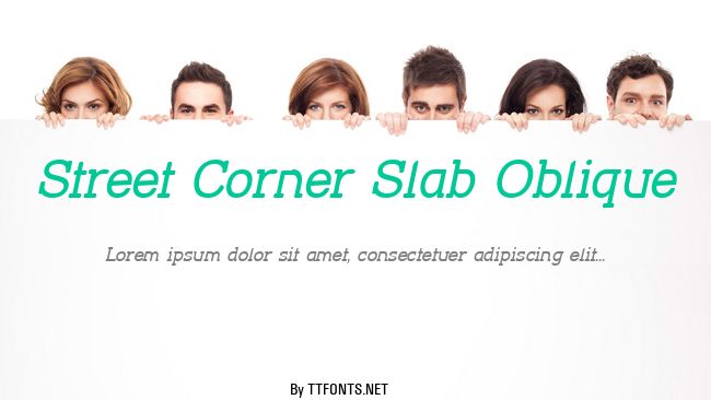 Street Corner Slab Oblique example