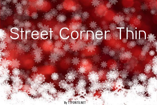 Street Corner Thin example