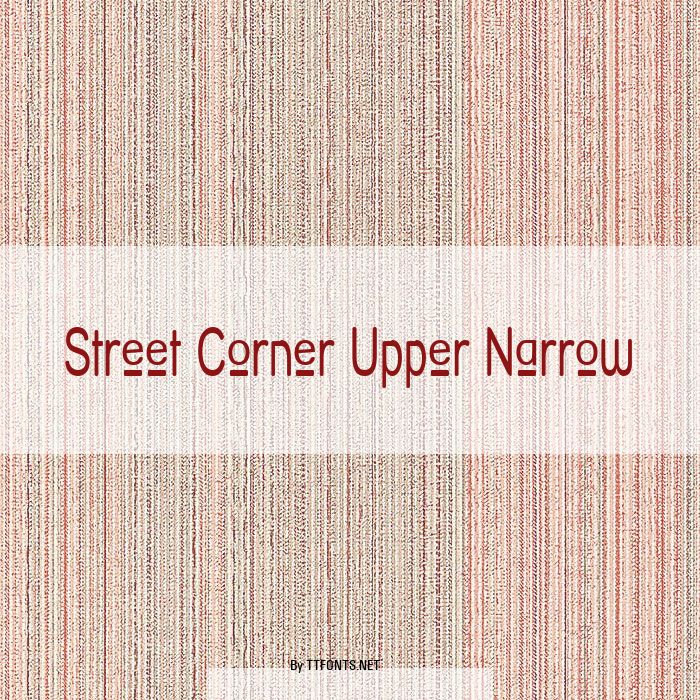 Street Corner Upper Narrow example