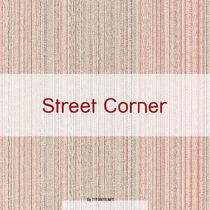 Street Corner example