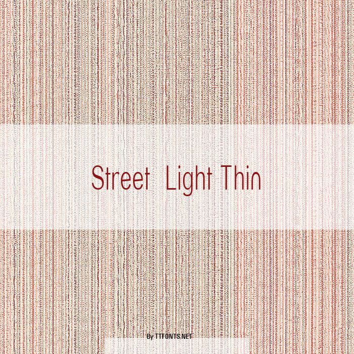 Street  Light Thin example
