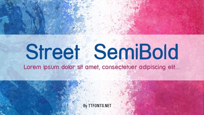 Street  SemiBold example