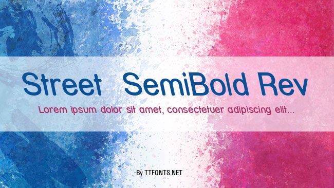 Street  SemiBold Rev example