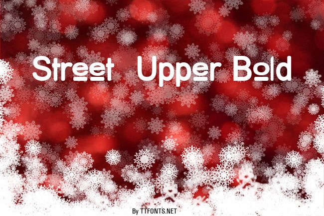 Street  Upper Bold example