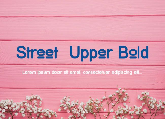 Street  Upper Bold example