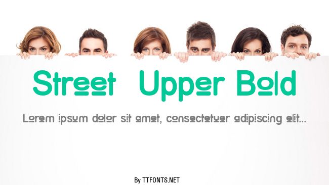 Street  Upper Bold example