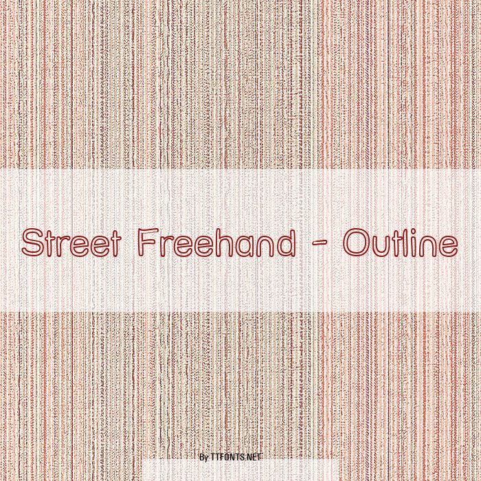 Street Freehand - Outline example