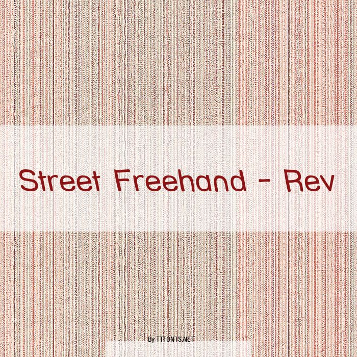 Street Freehand - Rev example