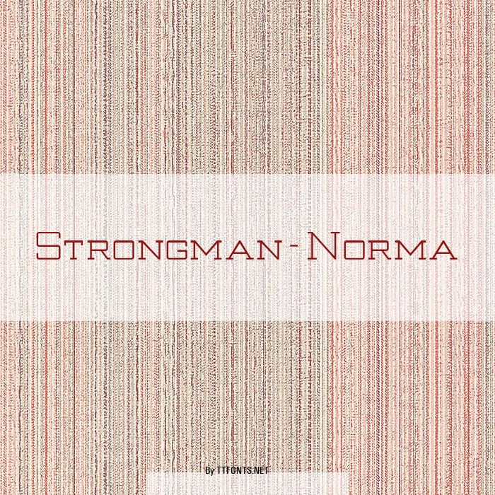 Strongman-Norma example