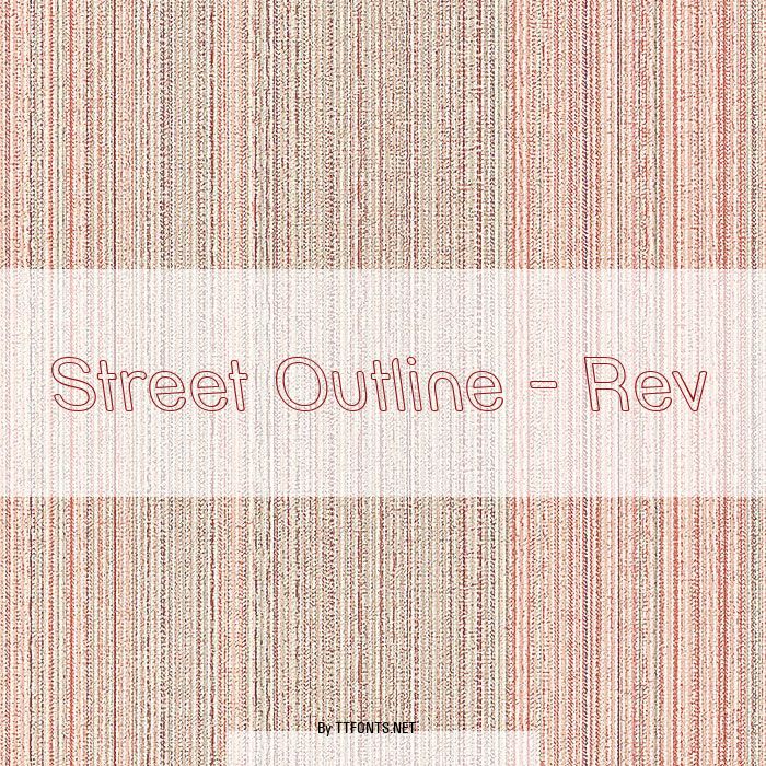 Street Outline - Rev example