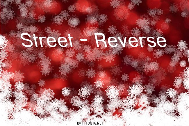 Street - Reverse example