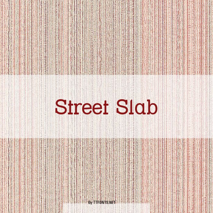 Street Slab example
