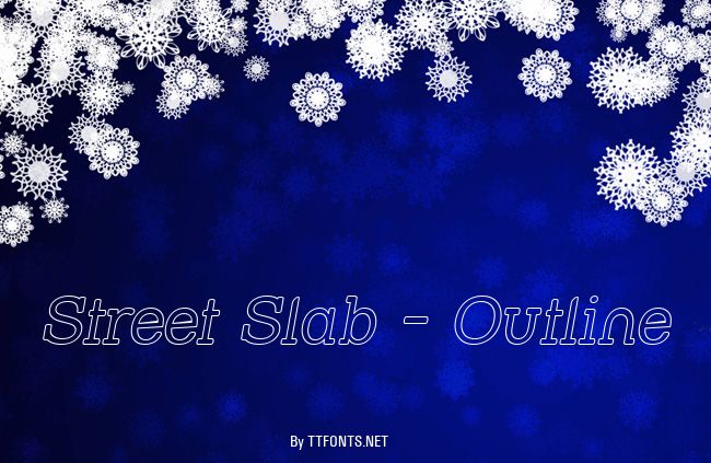 Street Slab - Outline example