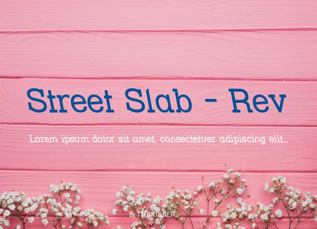 Street Slab - Rev example