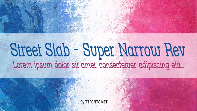 Street Slab - Super Narrow Rev example