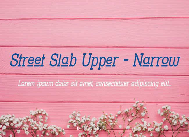 Street Slab Upper - Narrow example