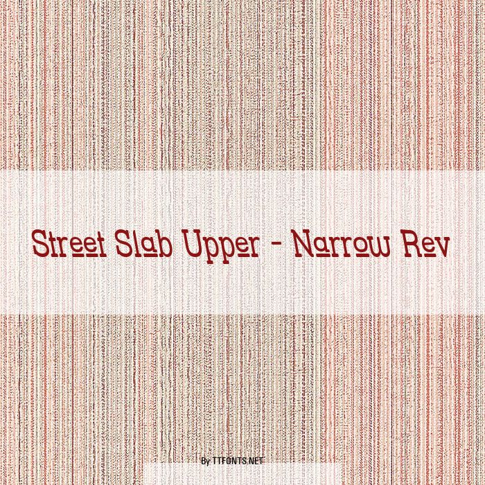 Street Slab Upper - Narrow Rev example