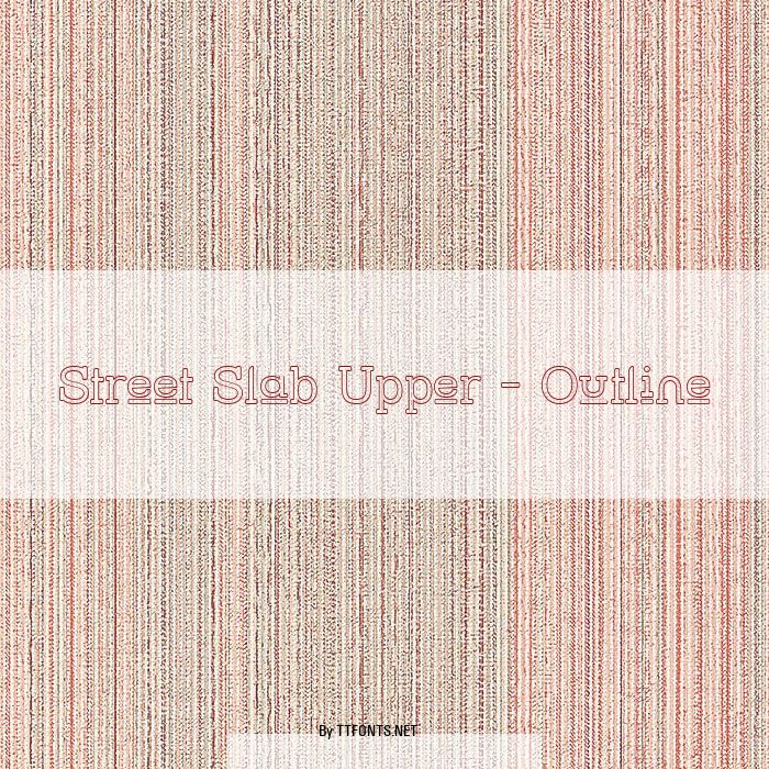 Street Slab Upper - Outline example