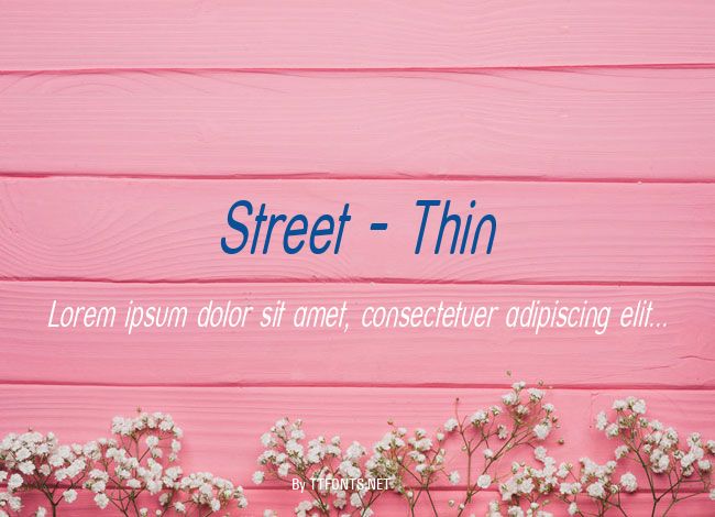 Street - Thin example