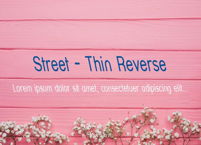 Street - Thin Reverse example
