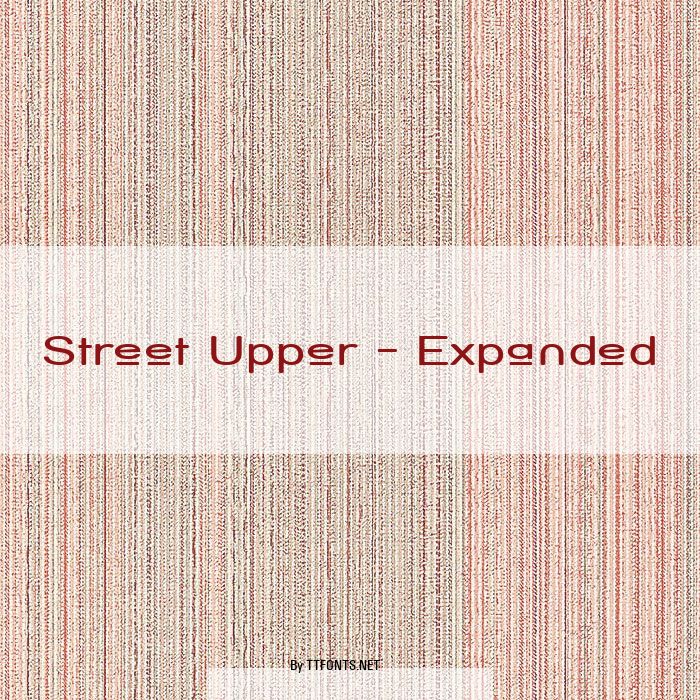 Street Upper - Expanded example