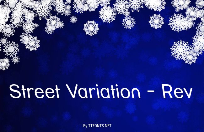 Street Variation - Rev example