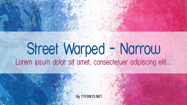 Street Warped - Narrow example