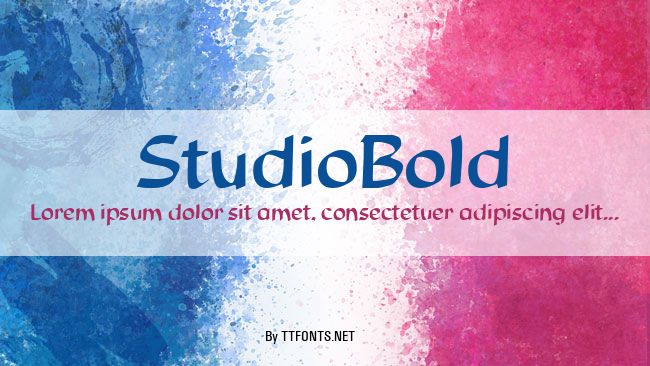 StudioBold example