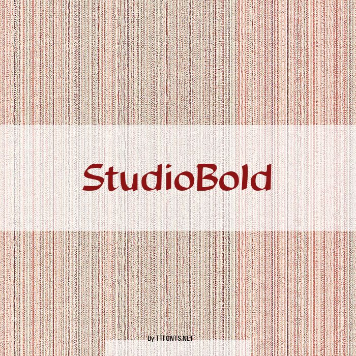 StudioBold example