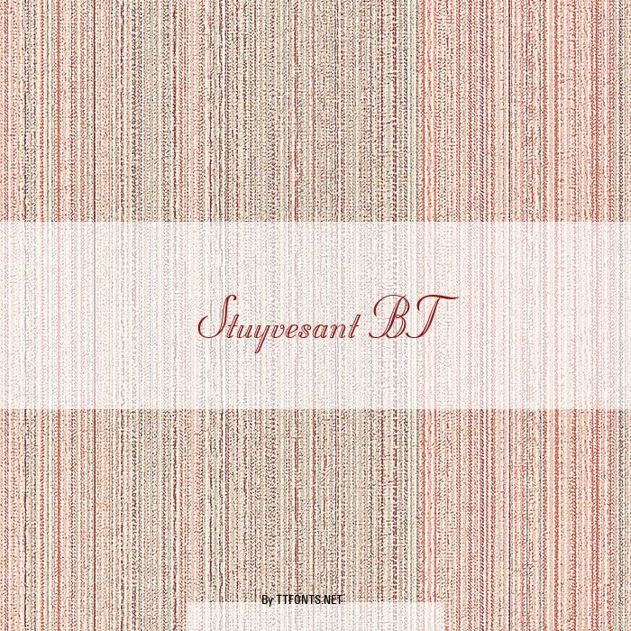 Stuyvesant BT example